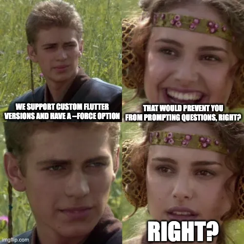 A meme about fvm