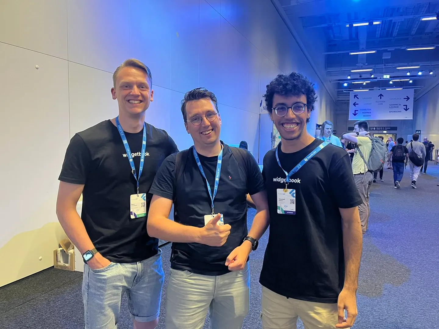 Bas met het Widgetbook team