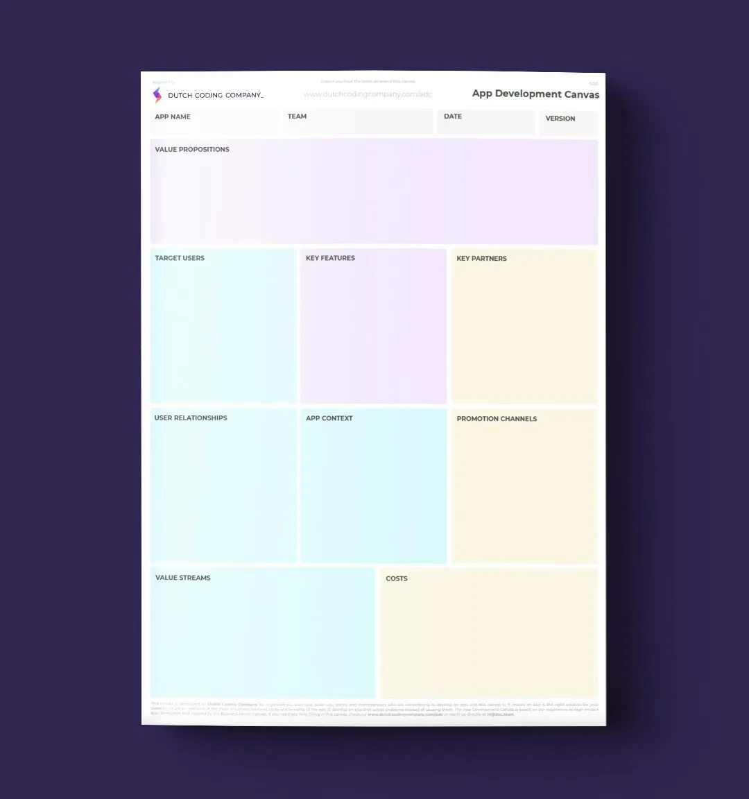 App development canvas