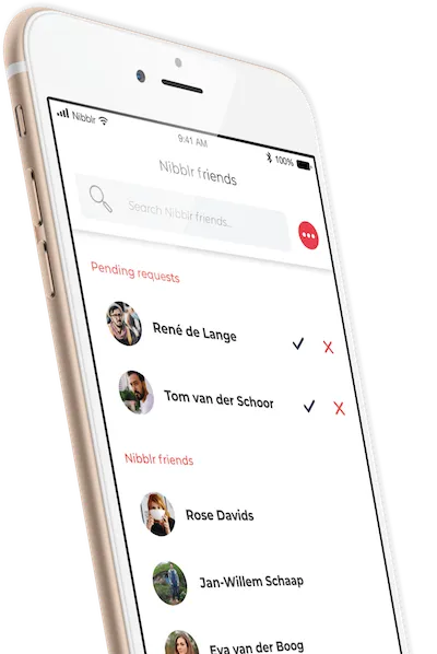 iOS and Android app Nibblr