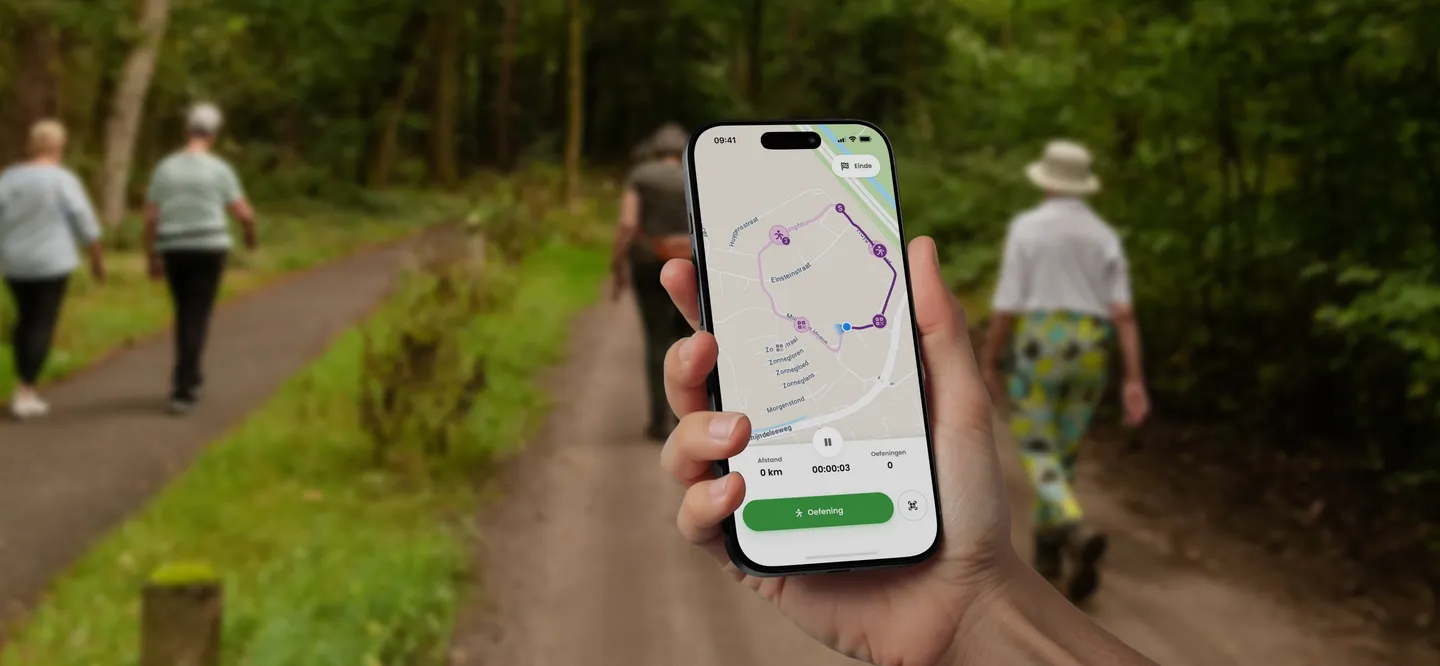Flutter hiking app with an interactive map