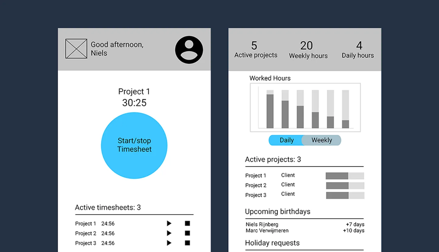 Wireframes Tools app