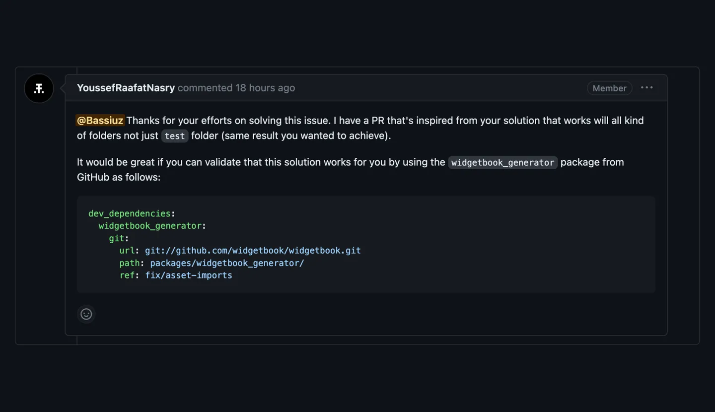 Screenshot van de merge request