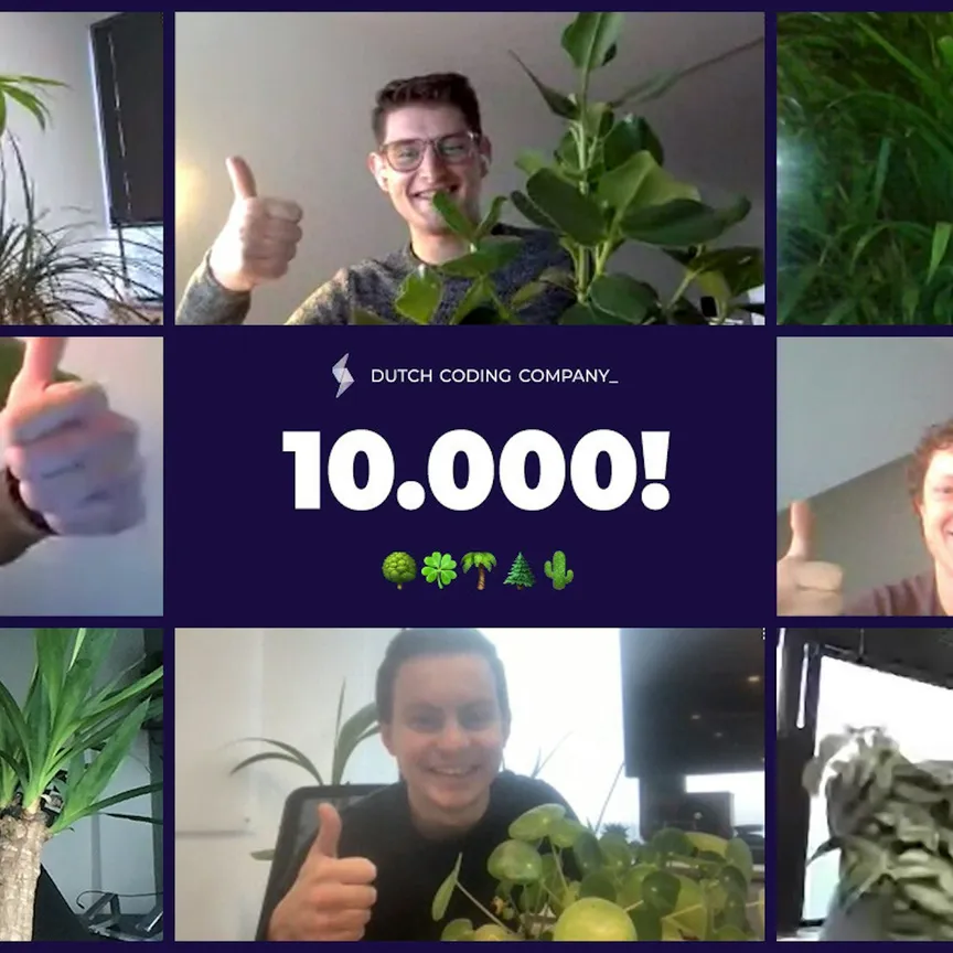 Dutch Coding Company plant 10.000e boom